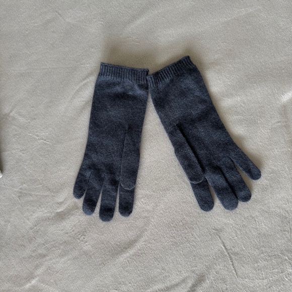 Brunello Cucinelli Cashmere Gloves Women's Small Blue/Gray - Picture 1 of 7